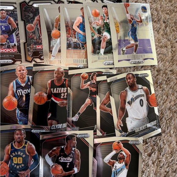 68 card lot of 2020-2025 Panini Prizm Monopoly & Prizm vet & Rookie basketball - Picture 4 of 7
